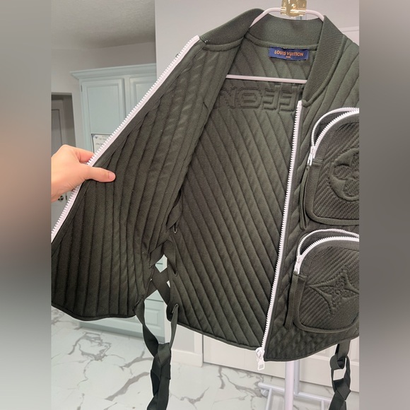 Louis Vuitton Virgil Abloh Multi 3D Pocket Utility Vest Men Size XL - Picture 9 of 17
